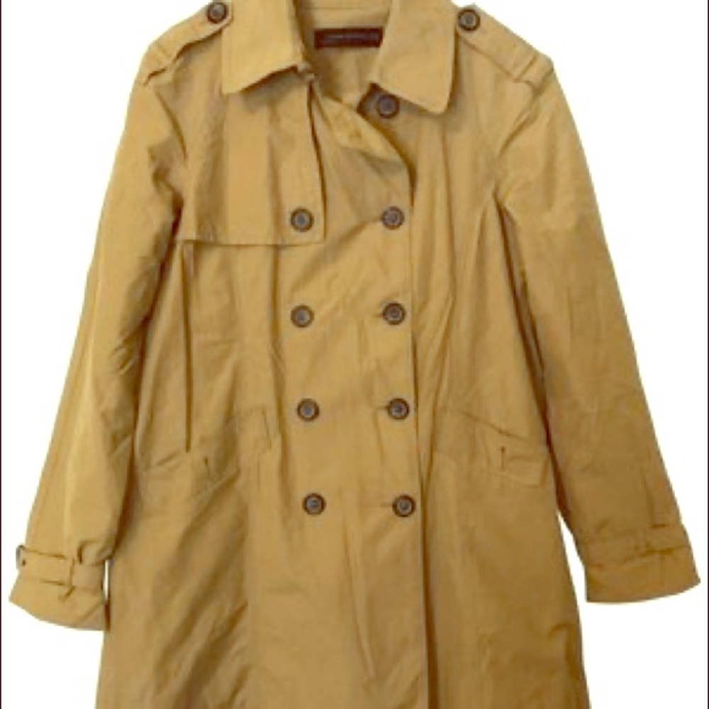 Zara 🤎 lightweight camel mid-length trench jacket